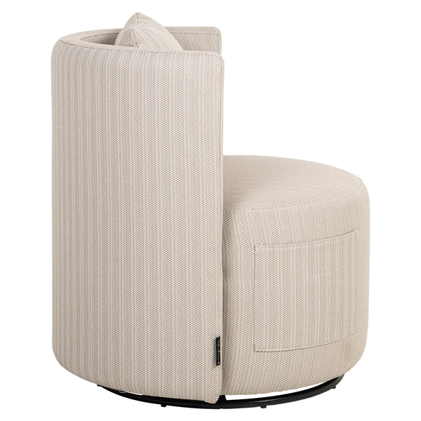 Outdoor dining chair Marlin beige swivel