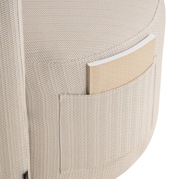 Outdoor dining chair Marlin beige swivel