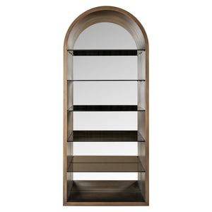 Display cabinet Bowic brushed gold