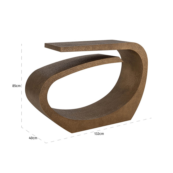 Console Alhambra brushed gold