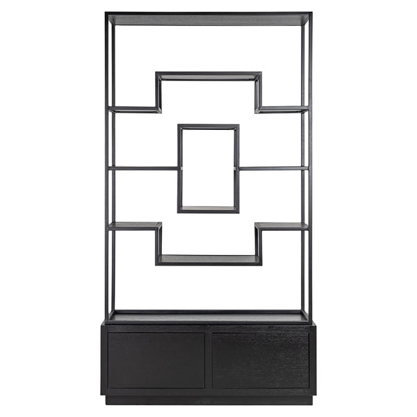 Display Cabinet Bonvoy Black 2 – Drawers (black) – Richmond Interiors