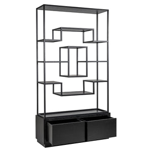 Display Cabinet Bonvoy Black 2 – Drawers (black) – Richmond Interiors