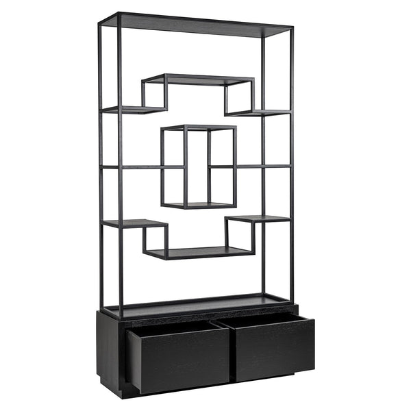 Display Cabinet Bonvoy Black 2 – Drawers (black) – Richmond Interiors