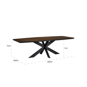 Dining Table Bonvoy Brown 260 (brown) – Richmond Interiors