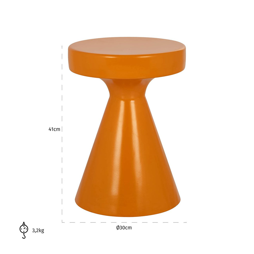 End table Kimble orange small 30Ø