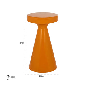 End Table Kimble Dark Orange Big 30Ø – Richmond Interiors
