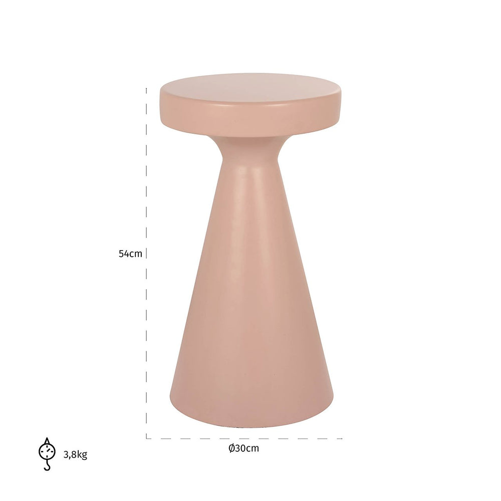 End table Kimble pink big 30Ø (Pink)