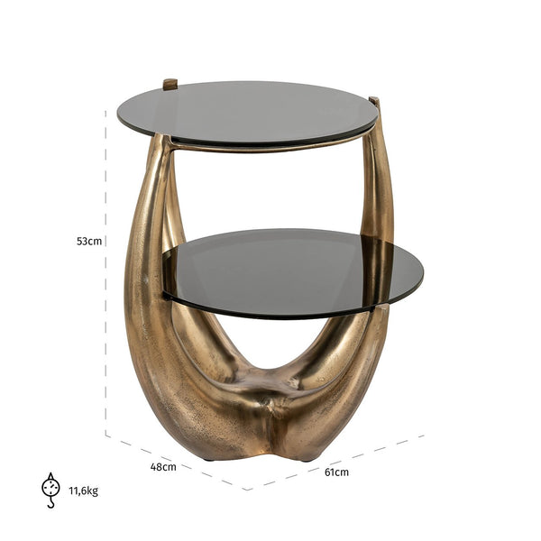 End Table Aida (gold) – Richmond Interiors