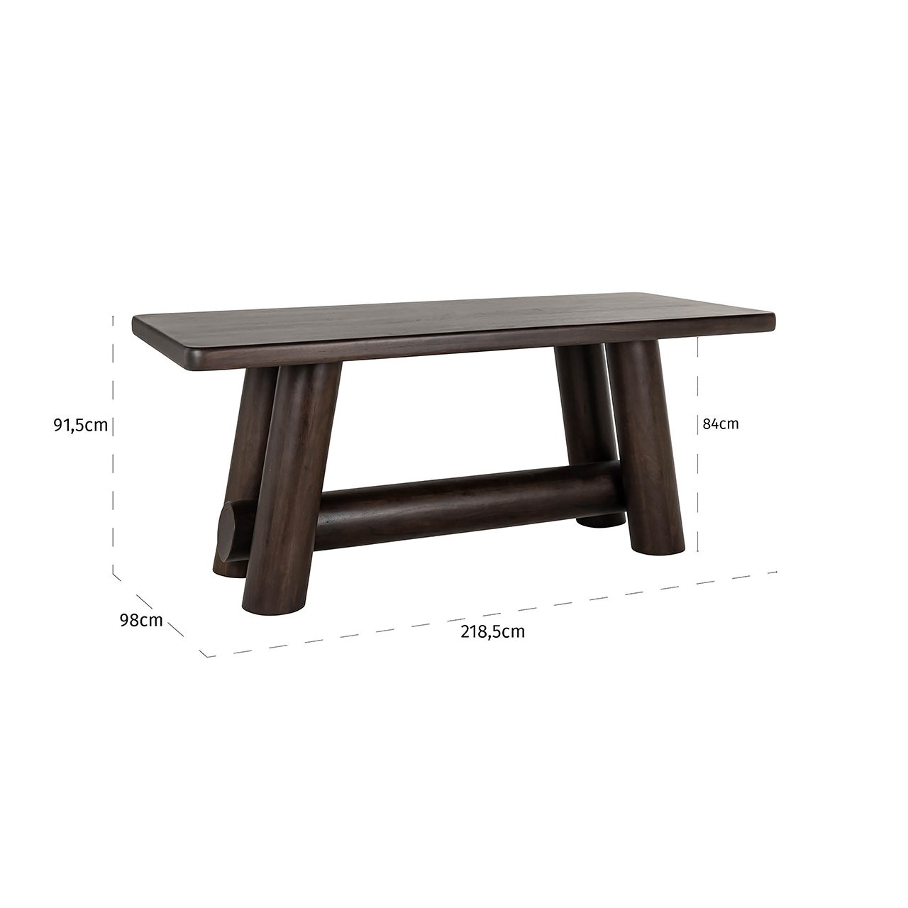 Counter table Menara 220 (Brown)- Richmond Interiors