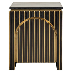 Nightstand Les Arcs 1 – Door (brushed Gold) – Richmond Interiors