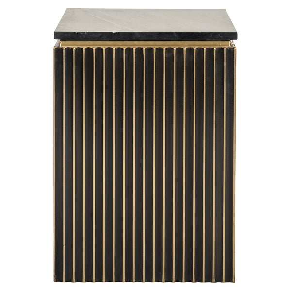 Nightstand Les Arcs 1 – Door (brushed Gold) – Richmond Interiors