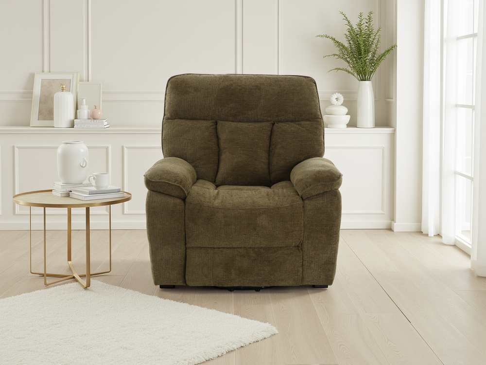 Cornwall Rise and Recline Massage Chair Brown - Xshowhome