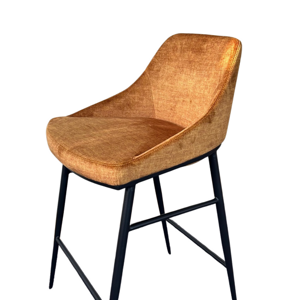 Vai Barstool - Bella Velour Amber - Tommy Franks