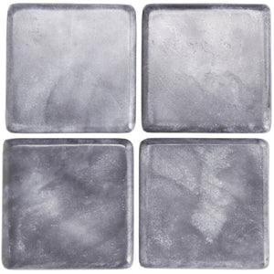 Black Marble Square Coasters Set of 4 by Libra, image 2