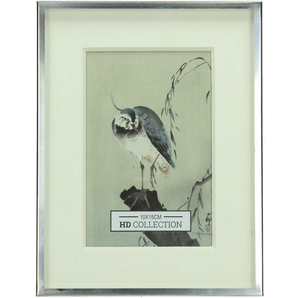Strata Nickel Finish Photo Frame 10x15cm by Libra