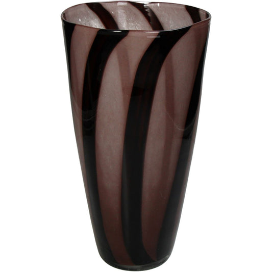 Glass Humbug Vase 16 cm