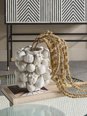 Ivory Orchard Ceramic Vase Large by Libra, image 5