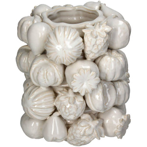 Ivory Orchard Ceramic Vase Large by Libra