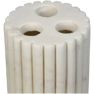 Amara White Marble Toothbrush Holder by Libra, image 3