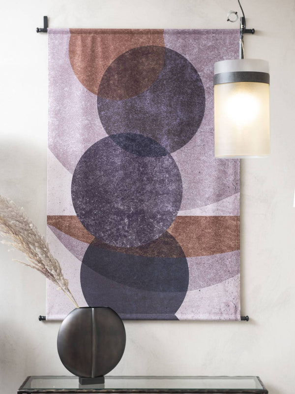 Elemental Circles Velvet Wall Hanging 135x110cm by Libra, image 4