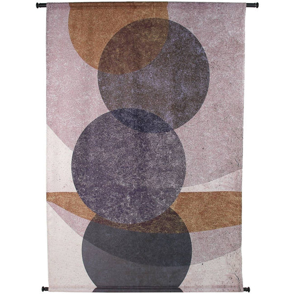 Elemental Circles Velvet Wall Hanging 135x110cm by Libra