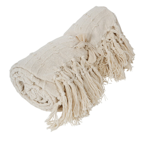 Jette Throw Cream 125x150cm by Libra
