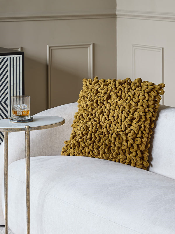 Lucan Cushion Mustard 45x45cm by Libra, image 6