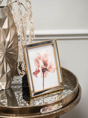 Danes Mirror Photo Frame in Gold 13x18cm by Libra, image 4