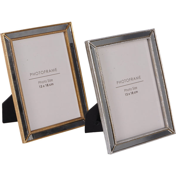 Danes Mirror Photo Frame in Gold 13x18cm by Libra, image 5
