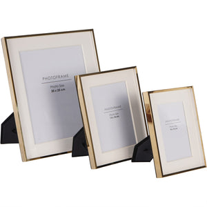 Strand 3D Photo Frame in Gold Iron 20x25cm by Libra, image 7