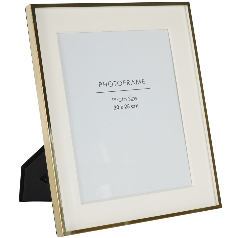 Strand 3D Photo Frame in Gold Iron 20x25cm by Libra