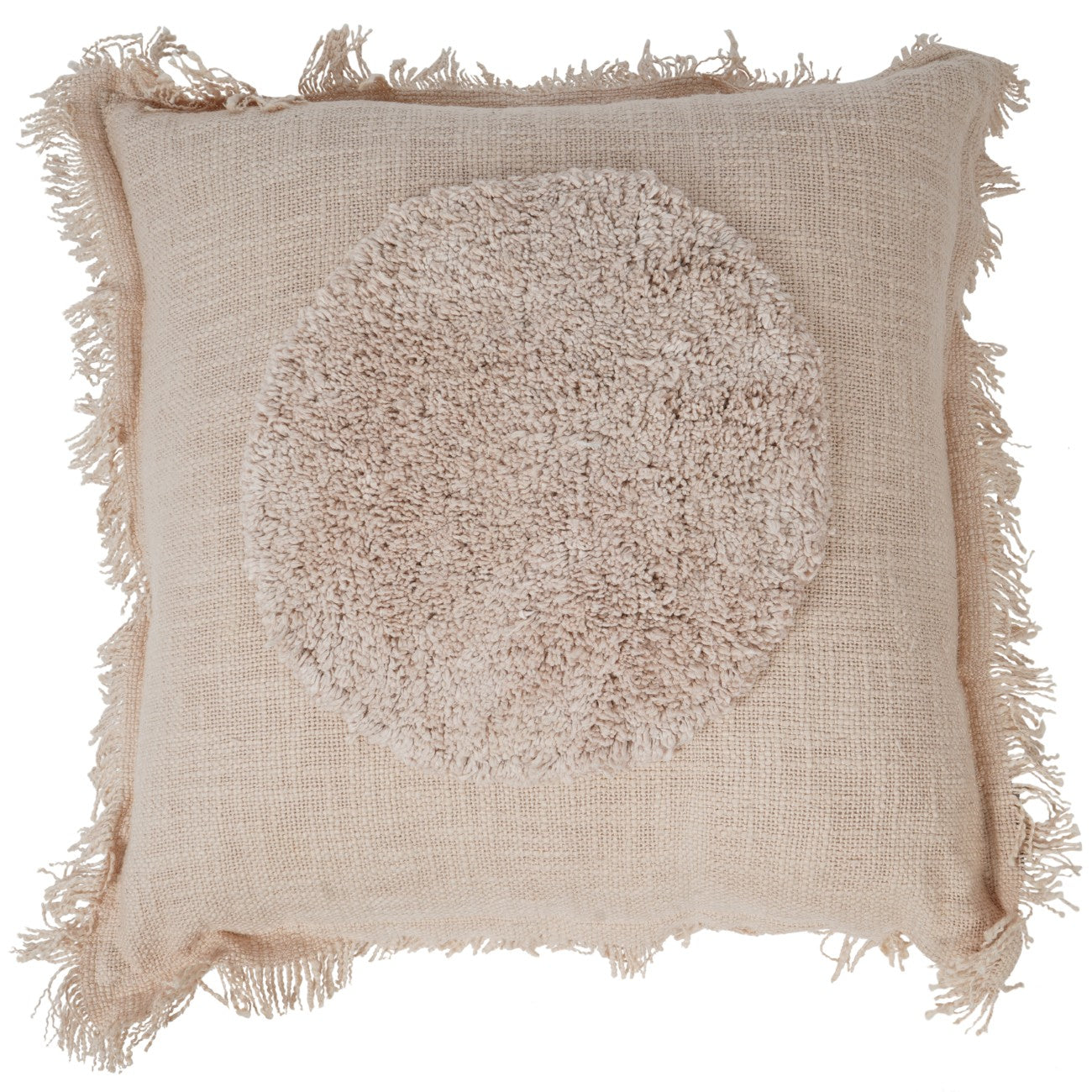 Centric Cushion Circle Beige 45x45x3cm