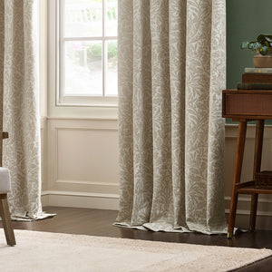Acorn Tonal 228x228 Pencil Pleat Curtains Ivory - view 5