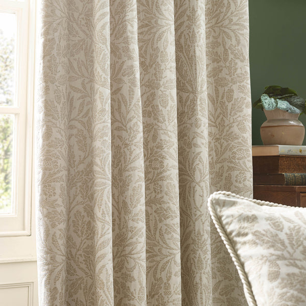 Acorn Tonal 228x228 Pencil Pleat Curtains Ivory - view 6