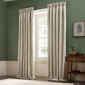 Acorn Tonal 228x228 Pencil Pleat Curtains Ivory - view 8