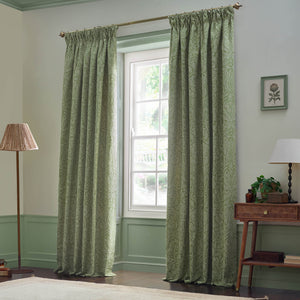 Acorn Tonal 228x228 Pencil Pleat Curtains Sage - view 8
