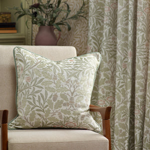 Acorn Multi 167x137 Pencil Pleat Curtains Stone & Sage - view 5
