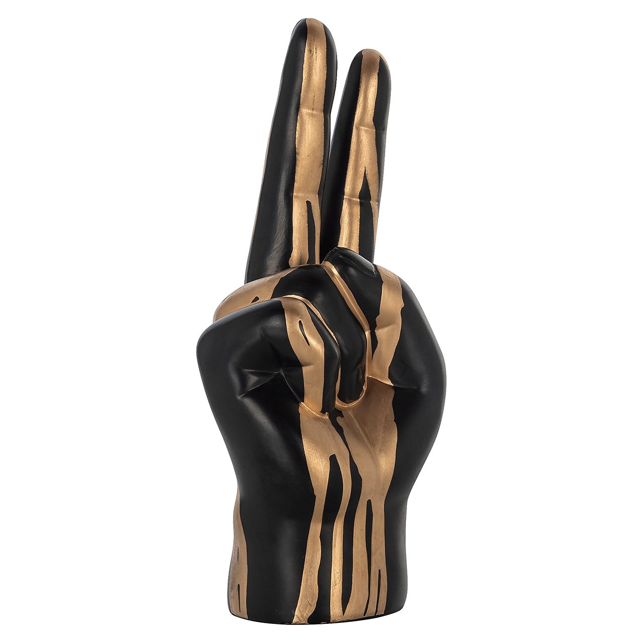 Decorative object hand peace (Black/gold)- Richmond Interiors