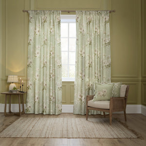 Adele 117x182 Eyelet Curtains Sage - view 3