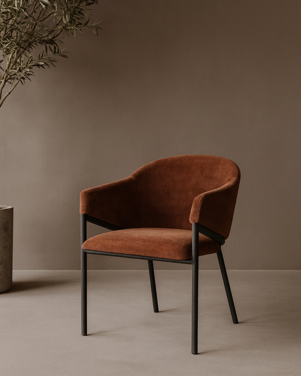 Aidan Armchair - Rust - Set of 2 - Tommy Franks