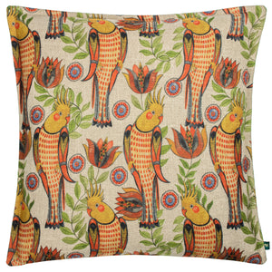Akamba Cockatiels 50x50 Feather Filled Cushion Multi - view 2