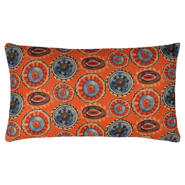 Akamba Tribal 30x50 Feather Filled Cushion Tangerine - view 2