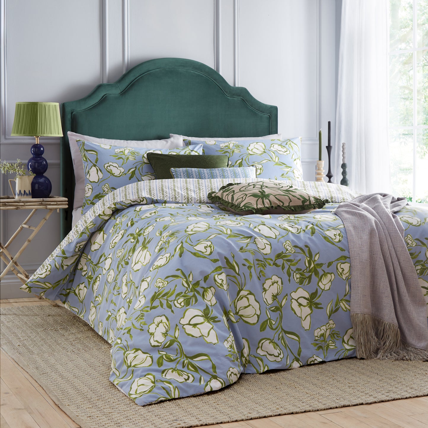 ALBERA SINGLE DUVET SET FRENCH BLUE