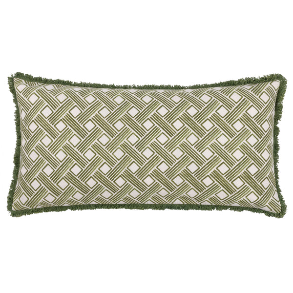 Alexa 30x60 Feather Filled Cushion Olive