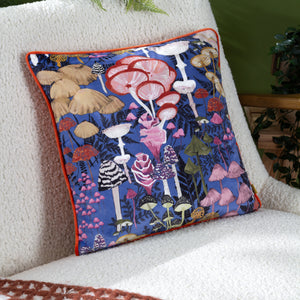 Amanita 43x43 Feather Filled Cushion Cobalt Blue - lifestyle