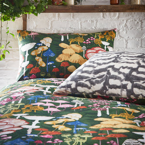 Amanita Double Duvet Set Forest Green - Riva