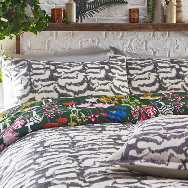 Amanita Double Duvet Set Forest Green - Riva