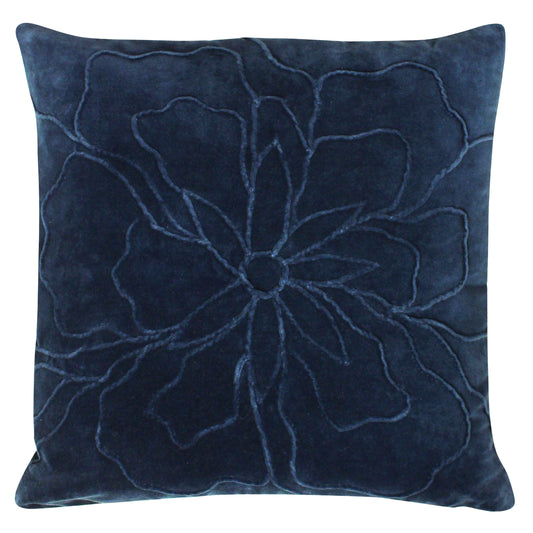 ANGELES 45X45 FEATHER FILLED CUSHION NAVY