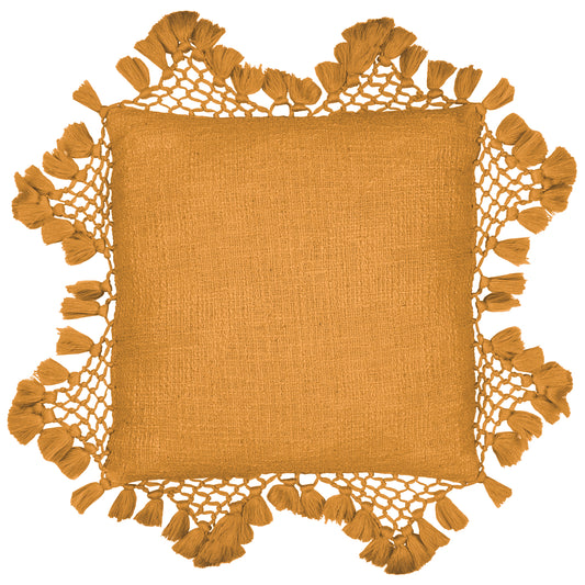 ANKO 45X45 FEATHER FILLED CUSHION GINGER