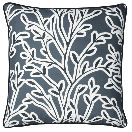 ANNIKA 50X50 FEATHER FILLED CUSHION SLATE BLUE